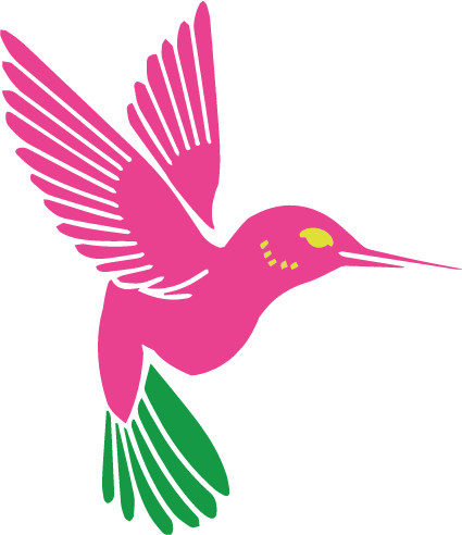 abstract hummingbird image